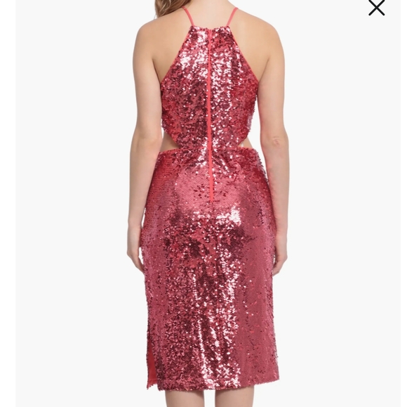 Sequin Cutout Cocktail Dress (Donna Morgan for Maggy) - Picture 2 of 8